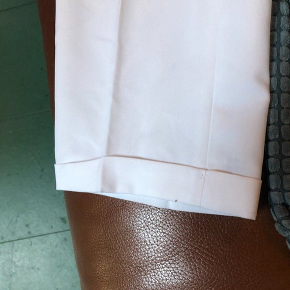 Men's white dress trousers with belt - Picture 8 of 8